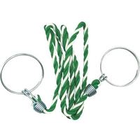 トラスコ中山 コーン用ロープ 標識 緑×白 12mm×2m ロープ標識緑×白緑／白 FC821GF-8558132