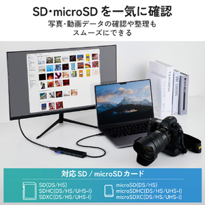 エレコム 7in1ドッキングステーション(マグネット付き/10Gbps/4K60Hz) ブラック DST-N070BPBK-イメージ8