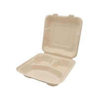 パックスタイル バガス容器 新BBランチ 200-200-3 50枚 FC371SH-00675729