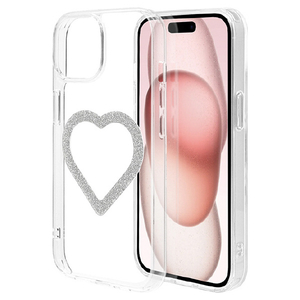 ラスタバナナ iPhone 15/14/13用Mignu TPU×PCケース ラメシルバー 9120IP361HPSV-イメージ1