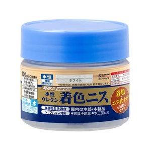 カンペハピオ 水性ウレタン着色ニス ホワイト 100ml FCB748M-イメージ1