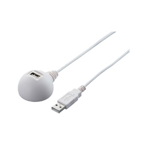 BUFFALO USB延長ケーブル(2．0m) ホワイト BSUC20EDWH-イメージ1