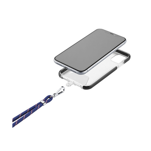 Cellularline スマホ iphone用ネックストラップ ブルー UNIVERSALLACE2B-イメージ5