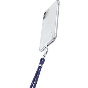 Cellularline スマホ iphone用ネックストラップ ブルー UNIVERSALLACE2B-イメージ6
