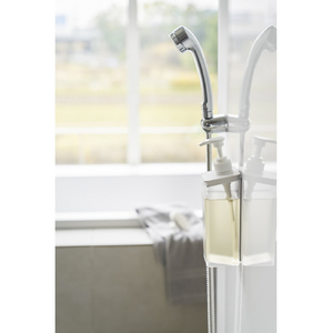 山崎実業 MIST たっぷり洗剤が出るマグネットディスペンサー シャンプー ﾀﾂﾌﾟﾘMGﾃﾞｲｽﾍﾟﾝｻ-ｼﾔﾝﾌﾟWH-イメージ4