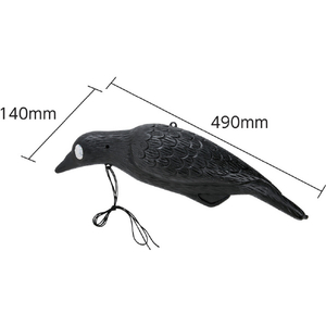 トラスコ 防鳥用　にせカラス　幅１４０×高さ４９０ｍｍ NCRS-イメージ5