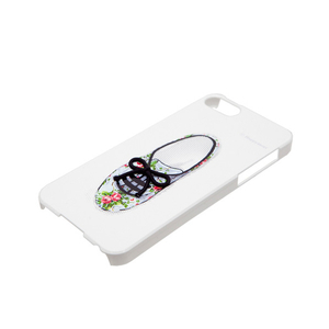 Happymori iPhone SE(第1世代)/5/5s用ケース Dot Scarf Diary Vivid スニーカー スリップオン HM2545I5S-イメージ2
