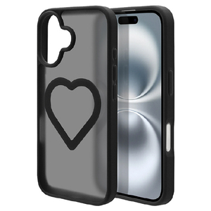 ラスタバナナ iPhone 16用Mignu TPU×PCケース ブラック＊フロストブラック 9121IP461HPFBK-イメージ1