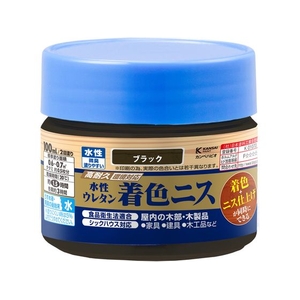 カンペハピオ 水性ウレタン着色ニス ブラック 100ml FCB749M-イメージ1
