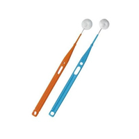 オーラルケア ミニモアブラシ 口腔ケア用ブラシ ブルー・オレンジ×各6 FCF755Y-23-6503-00