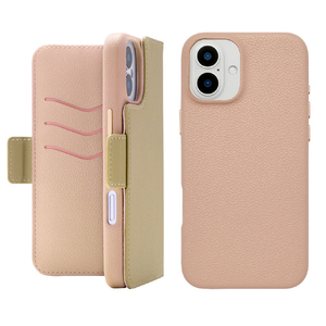 ユニケース iPhone 16 Plus用2Way Mag Flip Case ベージュ UNI-CSDIP24L-2MFBE-イメージ1