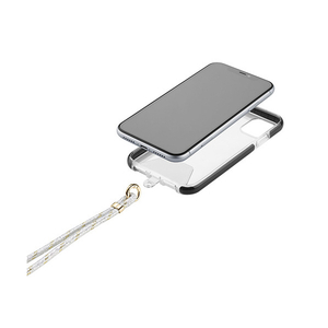 Cellularline スマホ iphone用ネックストラップ グレー UNIVERSALLACE2D-イメージ5