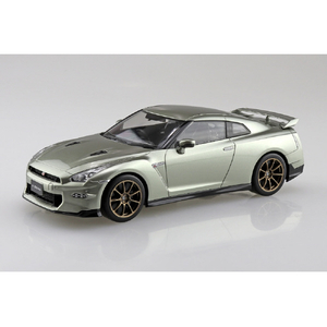 アオシマ 1/32 楽プラ スナップキット No．3-MJ ニッサン R35 NISSAN GT-R 2024(ミレニアムジェイド) Aﾗｸﾌﾟﾗ03MJR35GTRMｼﾞｴｲﾄﾞ-イメージ2