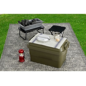 トラスコ中山 トランクカーゴ 50L OD色 600390370オリーブドラブ(OD)50 FC180GV-4408489-イメージ6