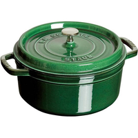 STAUB ストウブ ピコ・ココット ラウンド 28cm バジル 40509-361 FC431LR-5916600