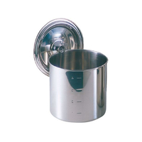 江部松商事 EBM/モリブデン キッチンポット／寸胴鍋 目盛付 10cm 手無 FC246LZ-8822000