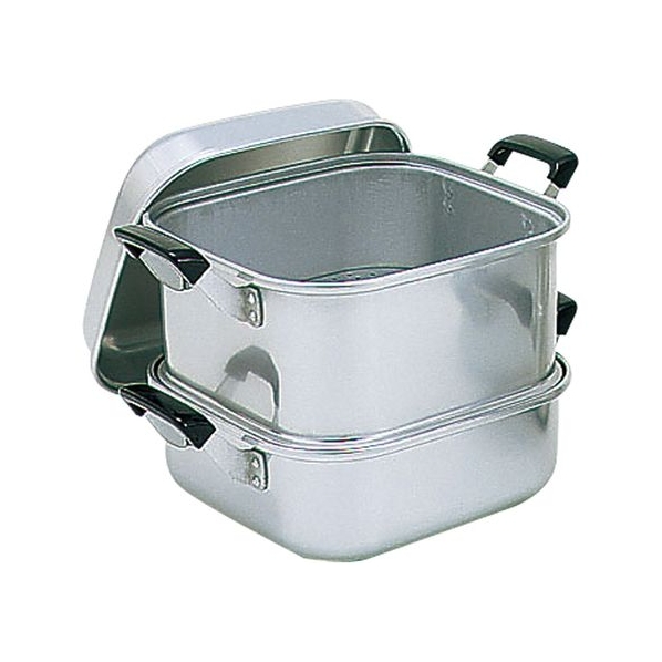 アカオアルミ アカオ/アルミ角蒸 一重 28cm 28cm FCK8824-006897028 28cm