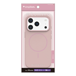 トリニティ iPhone 17 Pro用[Lumino] MagSafe対応 ハードケース ピンク TR-IP25M3-LOMS-PK-イメージ1