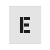 アイマーク ステンシル E 文字サイズ150×95mm FC270JE-8186120