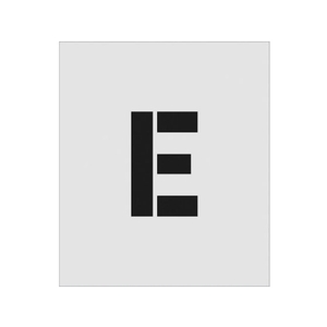 アイマーク ステンシル E 文字サイズ150×95mm FC270JE-8186120-イメージ1