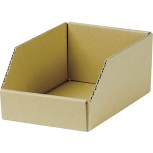 トラスコ中山 ダンボール製T型コンテナ 内寸127×180×80 1.4間口127×奥行180×高さ80mm間口132×奥行200×高さ90mm FC581FY-8590648-イメージ1
