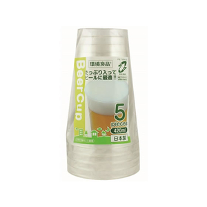 アートナップ ESクリアカップ 420ml 5個 F034978-ES-03-イメージ1