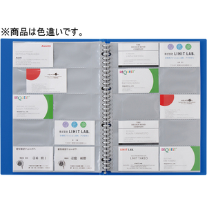 リヒトラブ 名刺帳〈ポケット交換タイプ〉500名分黒 F021137-A5043-24-イメージ2