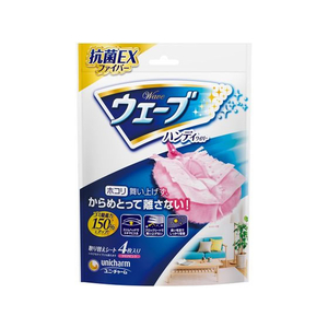 ユニ・チャーム ウェーブ ハンディワイパー 共通取り替えシート ピンク 4枚 F930793-イメージ1