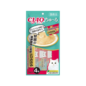 いなば CIAO ちゅーる 腎臓の健康維持に配慮 とりささみ 14g×4P FC014RK-イメージ1