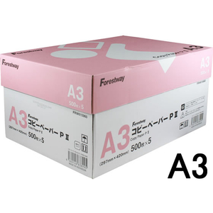 Forestway コピーペーパーPII A3 500枚×5冊 1箱(5冊) F809549-FRW892287-イメージ1