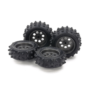タミヤ EZシャーシ スパイクタイヤ&ホイールセット T15547EZシヤ-シスパイクタイヤホイル タミヤ EZシャーシ スパイクタイヤ&ホイールセット T15547EZシヤ-シスパイクタイヤホイル