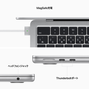Apple 13インチMacBook Air： 8コアCPUと8コアGPUを搭載したApple M2チップ, 256GB SSD シルバー MLXY3J/A-イメージ7