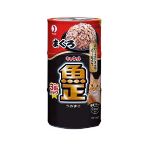 ペットライン キャネット 魚正 まぐろ(3缶) Cｳｵﾏｻﾏｸﾞﾛ3P-イメージ1