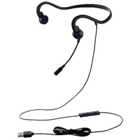 エレコム 有線骨伝導ヘッドセット USB-A ブラック HS-BC05UBK