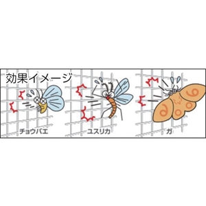 イノベックス 虫のイヤがる網 20メッシュ 90cm×2m ブラック ブラック0.921.03 FC280HD-8194815-イメージ2