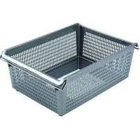 トラスコ中山 スタックトレーハンドル付 A4深型 グレー FC733KR-2073030