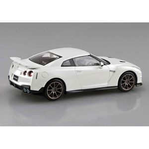 アオシマ ニッサン R35 NISSAN GT-R 2024(ブリリアントホワイトパール) 楽プラ スナップキット No.3-BW Aﾗｸﾌﾟﾗ03BWR35GTRBﾎﾜｲﾄ-イメージ3