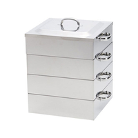 神子島製作所 PE18-8業務用角蒸器3段42cm FC70194