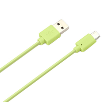 PGA USB Type-C USB Type-A コネクタ USBケーブル 1．2m グリーン PG-CUC12M05