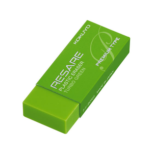 コクヨ プラスチック消しゴム リサーレ プレミアムタイプ 緑 F121556-ｹｼ-90G-イメージ1