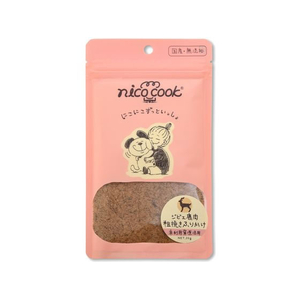マルカイコーポレーション nico cook 国産ジビエ鹿肉粗挽きふりかけ 犬猫兼用 30g FCD329R-イメージ1