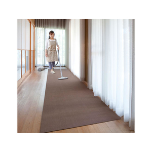 サンコー おくだけ吸着 ロングマット 90×600cm ブラウン FC85204-KH-79-イメージ3