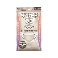 白元アース 快適ガードプロ プリーツ ふつう スタイリッシュベージュ5枚 FCD607M