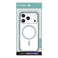 トリニティ iPhone 17 Pro用[Lumino] MagSafe対応 背面クリアハードケース クリア×ブルー TR-IP25M3-LOCMS-CLBL