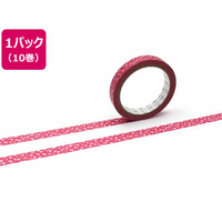 カモ井 mt large core ハート・スポット 強粘着 10巻 FC417SM-MT10L078