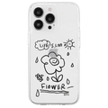 AKAN iPhone 14 Pro用ソフトクリアケース 花のような人生 AK23550I14P