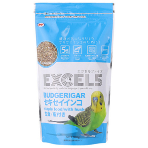 ナチュラルペットフーズ エクセル5 セキセイインコ 皮付き 500g ｴｸｾﾙ5ｾｷｾｲｲﾝｺｶﾜﾂｷ500G-イメージ1