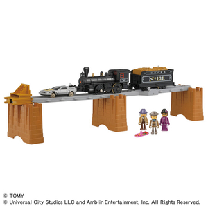 タカラトミー プラレール バック・トゥ・ザ・フューチャーPART3 蒸気機関車131号&タイムマシン PLAキャラクター Pﾚ-ﾙBTTF3ｼﾞﾖｳｷｷｶﾝｼﾔﾀｲﾑﾏｼﾝ-イメージ1