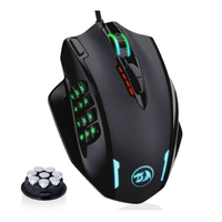 REDRAGON M908TI 多機能ボタンRGBゲーミングマウス IMPACT ブラック