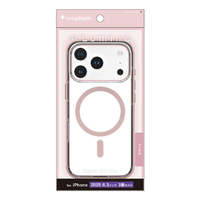 トリニティ iPhone 17 Pro用[Lumino] MagSafe対応 背面クリアハードケース クリア×ピンク TR-IP25M3-LOCMS-CLPK